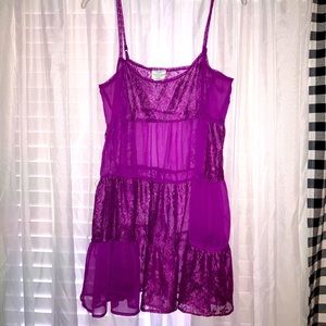 Free People purple lace lingerie